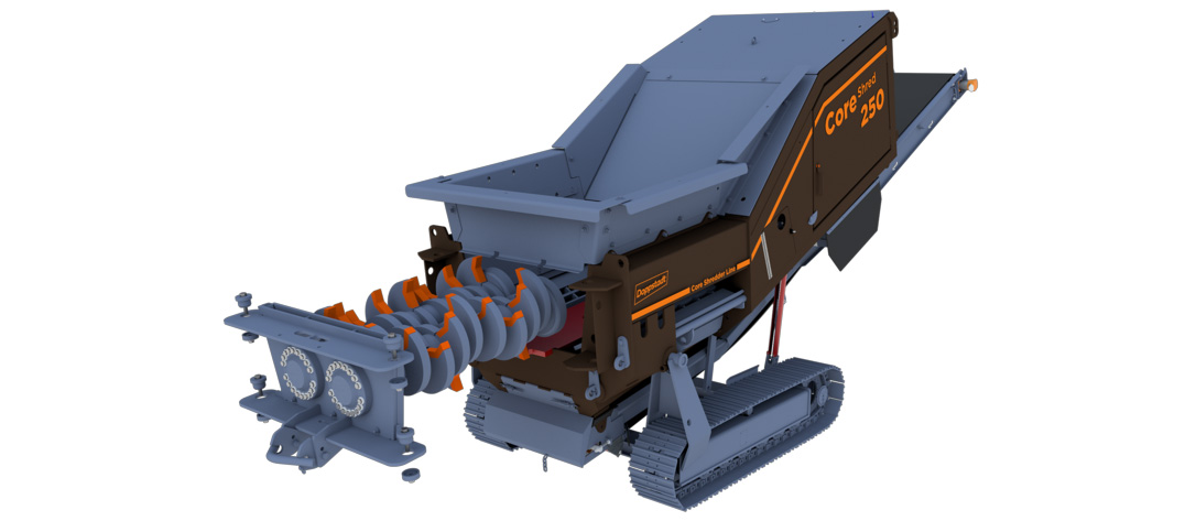 Kasetna menjava drobilnih rotorjev CoreShred